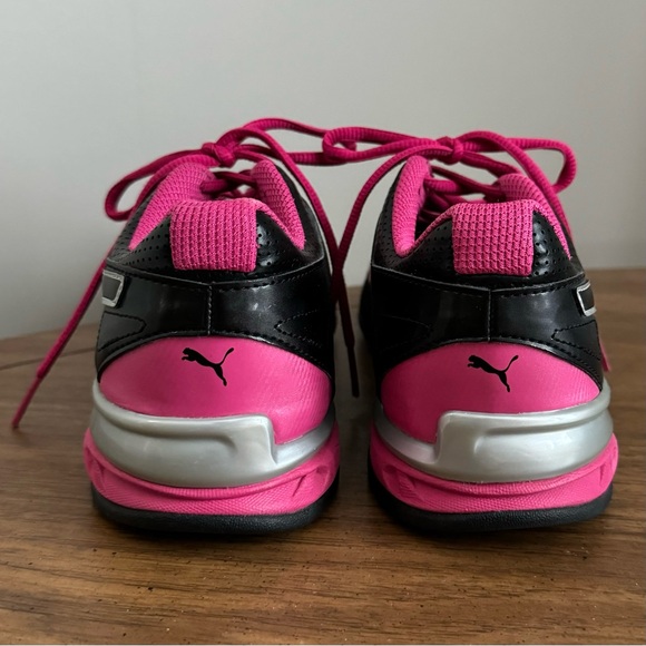 Puma TAZON Athlete Women’s Running Shoes Size 7.5 Black/Pink 18987702 - Picture 2 of 8